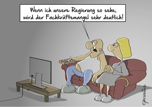 Cartoon: Fachkräftemangel (medium) by Marcus Gottfried tagged fachkraft,arbeiter,fachkräfte,mangel,bedarf,fachkräftmangel,regierung,berlin,merkel,parlament,können,könner,zweifel,verzweiflung,flüchtling,asyl,syrien,unterkunft,problem,flüchtlingsstrom,spaß,freude,marcus,gottfried,cartoon,karikatur,fachkraft,arbeiter,fachkräfte,mangel,bedarf,fachkräftmangel,regierung,berlin,merkel,parlament,können,könner,zweifel,verzweiflung,flüchtling,asyl,syrien,unterkunft,problem,flüchtlingsstrom,spaß,freude,marcus,gottfried,cartoon,karikatur