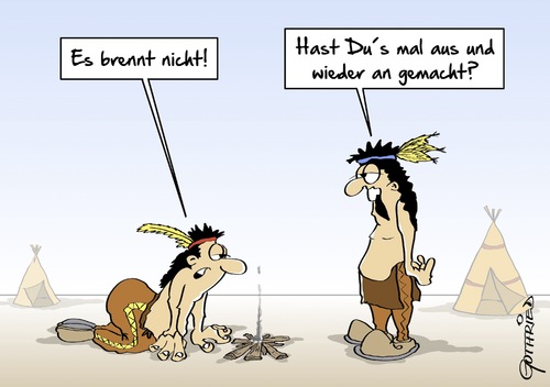 Cartoon: Feuer-Reset (medium) by Marcus Gottfried tagged indianer,häuptling,wilder,westen,cowboy,feuer,restet,anmachen,ausmachen,neustart,marcus,gottfried,cartoon,karikatur,indianer,häuptling,wilder,westen,cowboy,feuer,restet,anmachen,ausmachen,neustart,marcus,gottfried,cartoon,karikatur