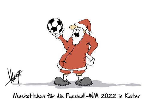 Cartoon: Fussballmaskottchen (medium) by Marcus Gottfried tagged fussball,maskottchen,glücksbringer,katar,2022,weltmeisterschaft,wm,nikolaus,weihnachtsmann,weihnachten,xmas,marcus,gottfried,cartoon,karikatur,fussball,maskottchen,glücksbringer,katar,2022,weltmeisterschaft,wm,nikolaus,weihnachtsmann,weihnachten,xmas,marcus,gottfried,cartoon,karikatur