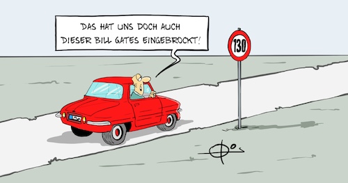 Cartoon: Gates (medium) by Marcus Gottfried tagged bill,gates,microsoft,verschwörung,verschwörungstheorien,auto,geschwindigkeit,höchstgeschwindigkeit,autobahn,bill,gates,microsoft,verschwörung,verschwörungstheorien,auto,geschwindigkeit,höchstgeschwindigkeit,autobahn