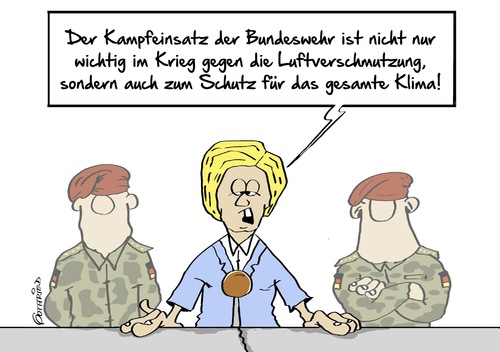 Cartoon: Kampfeinsatz (medium) by Marcus Gottfried tagged bundeswehr,syrien,frankreich,armee,kampfeinsatz,von,der,leyen,verteidigungsministerin,mandat,un,eu,europa,grenze,is,isis,türkei,klima,klimaschutz,klimakonferenz,luftverschmutzung,schmutz,umwelt,umweltschutz,kampf,tornado,flugzeug,partner,hilfe,freunde,lissabonvertrag,zusammenhalten,freude,marcus,gottfried,cartoon,karikatur,bundeswehr,syrien,frankreich,armee,kampfeinsatz,von,der,leyen,verteidigungsministerin,mandat,un,eu,europa,grenze,is,isis,türkei,klima,klimaschutz,klimakonferenz,luftverschmutzung,schmutz,umwelt,umweltschutz,kampf,tornado,flugzeug,partner,hilfe,freunde,lissabonvertrag,zusammenhalten,freude,marcus,gottfried,cartoon,karikatur