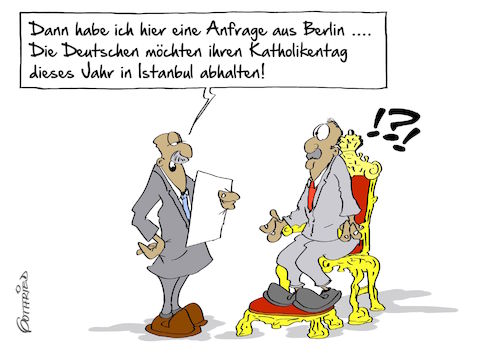 Cartoon: Katholikentag (medium) by Marcus Gottfried tagged erdogan,katholikentag,oberhausen,rede,stadtion,wahlkampf,türkei,türken,regierung,ausland,anrecht,kulturverständnis,freunde,marcus,gottfried,cartoon,karikatur,erdogan,katholikentag,oberhausen,rede,stadtion,wahlkampf,türkei,türken,regierung,ausland,anrecht,kulturverständnis,freunde,marcus,gottfried,cartoon,karikatur