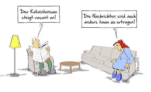 Cartoon: Kokainkonsum (medium) by Marcus Gottfried tagged kokain,drogen,kokainkonsum,konsum,verbrauch,heroin,opium,opiate,ehe,ehepaar,nachrichten,erträglich,abschalten,ertragen,überdruss,frieden,freunde,marcus,gottfried,cartoon,karikatur,kokain,drogen,kokainkonsum,konsum,verbrauch,heroin,opium,opiate,ehe,ehepaar,nachrichten,erträglich,abschalten,ertragen,überdruss,frieden,freunde,marcus,gottfried,cartoon,karikatur