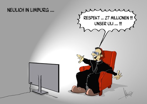 Cartoon: Limburger Respekt (medium) by Marcus Gottfried tagged thebartz,van,els,bischoff,limburg,verschwendung,geld,euro,ausgaben,prunk,protz,glaube,kirche,tv,fernseher,bericht,marcus,gottfried,cartoon,karikatur,uli,hoeness,hoeneß,fussball,steuern,steuerhinterziehung,abgaben,verhandlung,repekt,thebartz,van,els,bischoff,limburg,verschwendung,geld,euro,ausgaben,prunk,protz,glaube,kirche,tv,fernseher,bericht,marcus,gottfried,cartoon,karikatur,uli,hoeness,hoeneß,fussball,steuern,steuerhinterziehung,abgaben,verhandlung,repekt