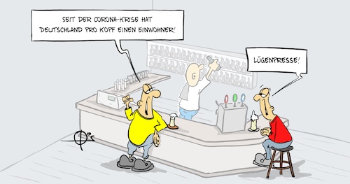 Cartoon: Lügenpresse (medium) by Marcus Gottfried tagged corona,lügenpresse,hygienedemo,coronademonstration,demonstranten,corona,lügenpresse,hygienedemo,coronademonstration,demonstranten