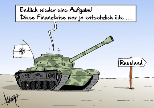 Cartoon: neue Aufgaben (medium) by Marcus Gottfried tagged nato,minsk,russland,deutschland,kalter,krieg,ukraine,putin,merkel,obama,panzer,finanzkrise,krise,langeweile,öde,aufgabe,separatisten,armee,pakt,waffen,waffenlieferung,ablenkung,vorfreude,wirtschaft,marcus,gottfried,cartoon,karikatur,nato,minsk,russland,deutschland,kalter,krieg,ukraine,putin,merkel,obama,panzer,finanzkrise,krise,langeweile,öde,aufgabe,separatisten,armee,pakt,waffen,waffenlieferung,ablenkung,vorfreude,wirtschaft,marcus,gottfried,cartoon,karikatur