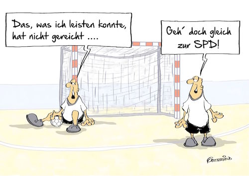 Cartoon: nicht gereicht (medium) by Marcus Gottfried tagged handball,nationalmannschaft,katar,turnier,sport,achtelfinale,sigmar,gabriel,kanzlerkandidat,kanzlerkandidatur,anspruch,schaffen,kraft,martin,schulz,wechsel,spd,wahl,bundestag,bundestagswahl,freude,marcus,gottfried,cartoon,karikatur,handball,nationalmannschaft,katar,turnier,sport,achtelfinale,sigmar,gabriel,kanzlerkandidat,kanzlerkandidatur,anspruch,schaffen,kraft,martin,schulz,wechsel,spd,wahl,bundestag,bundestagswahl,freude,marcus,gottfried,cartoon,karikatur