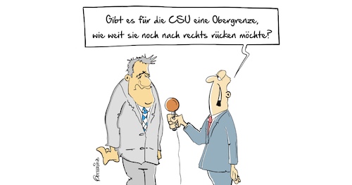 Cartoon: Obergrenze (medium) by Marcus Gottfried tagged csu,obergrenze,rechtsbruch,ausrichtung,bundestagswahl,regierung,merkel,koalition,flüchtlinge,protest,abstand,freunde,marcus,gottfried,cartoon,karikatur,csu,obergrenze,rechtsbruch,ausrichtung,bundestagswahl,regierung,merkel,koalition,flüchtlinge,protest,abstand,freunde,marcus,gottfried,cartoon,karikatur