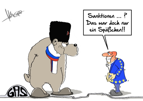 Cartoon: Sanktionen-Spaß (medium) by Marcus Gottfried tagged russland,europa,ukraine,sanktionen,bär,gas,gaslieferung,erpressung,reaktion,energie,vertrag,marcus,gottfried,cartoon,karikatur,russland,europa,ukraine,sanktionen,bär,gas,gaslieferung,erpressung,reaktion,energie,vertrag,marcus,gottfried,cartoon,karikatur