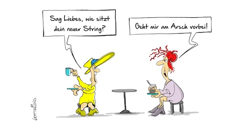 Cartoon: String (medium) by Marcus Gottfried tagged string,tanga,mode,frau,unterwäsche,hintern,arsch,faden,marcus,gottfried,string,tanga,mode,frau,unterwäsche,hintern,arsch,faden,marcus,gottfried