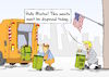 Cartoon: Obamacare (small) by Marcus Gottfried tagged donald trump president us usa america election obamacare health insurance garbage trash waste refusal disposal dispose underclass away dumping ground history white house anticipation host paterfamilias clean sweeping friends marcus gottfried cartoon carikature