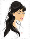 Cartoon: Monica Bellucci (small) by Nicoleta Ionescu tagged monica bellucci