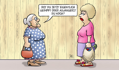 Cartoon: Aiwangern (medium) by Harm Bengen tagged impfung,impfgegner,bayern,söder,aiwanger,susemil,jutta,zaun,corona,harm,bengen,cartoon,karikatur,impfung,impfgegner,bayern,söder,aiwanger,susemil,jutta,zaun,corona,harm,bengen,cartoon,karikatur