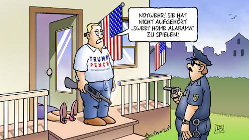 Cartoon: Alabama (medium) by Harm Bengen tagged notwehr,sweet,home,alabama,musik,mord,usa,trump,moore,senat,wahlen,republikaner,harm,bengen,cartoon,karikatur,notwehr,sweet,home,alabama,musik,mord,usa,trump,moore,senat,wahlen,republikaner,harm,bengen,cartoon,karikatur