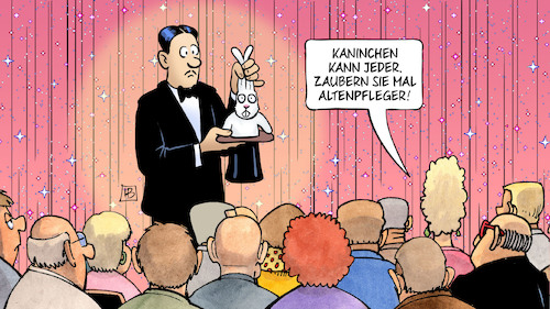 Altenpfleger Zaubern By Harm Bengen Politics Cartoon Toonpool