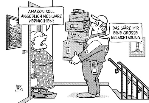 Amazon vernichtet Neuware