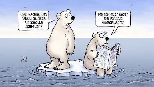 Cartoon: Arktis-Mikroplastik (medium) by Harm Bengen tagged arktis,eisbären,lesen,eisscholle,mikroplastik,umweltverschmutzung,wasser,meer,klimawandel,harm,bengen,cartoon,karikatur,arktis,eisbären,lesen,eisscholle,mikroplastik,umweltverschmutzung,wasser,meer,klimawandel,harm,bengen,cartoon,karikatur