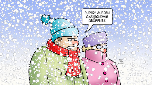 Cartoon: Außengastronomie (medium) by Harm Bengen tagged schnee,winter,april,aussen,gastronomie,geöffnet,freiheiten,sonderrechte,modellregion,geimpfte,corona,harm,bengen,cartoon,karikatur,schnee,winter,april,aussen,gastronomie,geöffnet,freiheiten,sonderrechte,modellregion,geimpfte,corona,harm,bengen,cartoon,karikatur