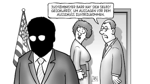 Barr geschwärzt