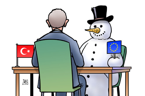 Cartoon: Beitrittsgespräche einfrieren (medium) by Harm Bengen tagged türkei,eu,europa,schneemann,beitrittsgespräche,einfrieren,putsch,repression,erdogan,pressefreiheit,menschenrechte,flüchtlingspakt,harm,bengen,cartoon,karikatur,türkei,eu,europa,schneemann,beitrittsgespräche,einfrieren,putsch,repression,erdogan,pressefreiheit,menschenrechte,flüchtlingspakt,harm,bengen,cartoon,karikatur