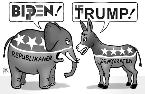 Biden-links Trump-rechts