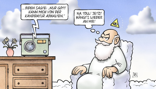 Cartoon: Biden und Gott (medium) by Harm Bengen tagged biden,gott,himmel,kandidatur,usa,wahlkampf,präsidentschaft,alter,gesundheit,harm,bengen,cartoon,karikatur,biden,gott,himmel,kandidatur,usa,wahlkampf,präsidentschaft,alter,gesundheit,harm,bengen,cartoon,karikatur