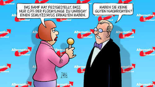 Cartoon: Bleiberecht (medium) by Harm Bengen tagged bamf,bundesamt,migration,flüchtlinge,schutzstatus,gute,nachrichten,afd,fremdenfeindlich,rassismus,interview,harm,bengen,cartoon,karikatur,bamf,bundesamt,migration,flüchtlinge,schutzstatus,gute,nachrichten,afd,fremdenfeindlich,rassismus,interview,harm,bengen,cartoon,karikatur