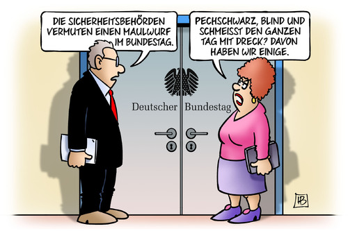 Cartoon: Bundestags-Maulwurf (medium) by Harm Bengen tagged bundestag,maulwurf,wikileaks,geheimnisse,zntersuchungsausschuss,sicherheitsbehörden,vermutung,verdacht,pechschwarz,blind,harm,bengen,cartoon,karikatur,bundestag,maulwurf,wikileaks,geheimnisse,zntersuchungsausschuss,sicherheitsbehörden,vermutung,verdacht,pechschwarz,blind,harm,bengen,cartoon,karikatur