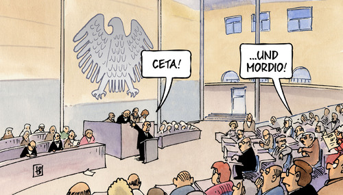 Cartoon: Ceta und Mordio (medium) by Harm Bengen tagged ceta,mordio,bundestag,eu,europa,parlament,freihandelsabkommen,abstimmung,harm,bengen,cartoon,karikatur,ceta,mordio,bundestag,eu,europa,parlament,freihandelsabkommen,abstimmung,harm,bengen,cartoon,karikatur