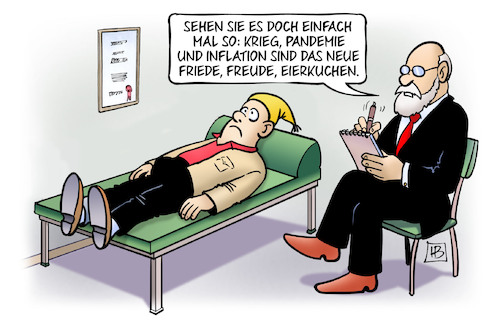 Cartoon: Das neue FFE (medium) by Harm Bengen tagged michel,psychiater,psychologe,pandemie,inflation,friede,freude,eierkuchen,russland,ukraine,krieg,harm,bengen,cartoon,karikatur,michel,psychiater,psychologe,pandemie,inflation,friede,freude,eierkuchen,russland,ukraine,krieg,harm,bengen,cartoon,karikatur