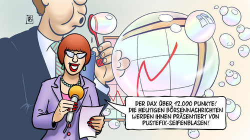 Cartoon: DAX ueber 12.000 (medium) by Harm Bengen tagged dax,punkte,12000,boersennachrichten,boerse,pustefix,seifenblasen,blase,aktien,boom,wirtschaft,spekulation,harm,bengen,cartoon,karikatur,dax,punkte,12000,boersennachrichten,boerse,pustefix,seifenblasen,blase,aktien,boom,wirtschaft,spekulation,harm,bengen,cartoon,karikatur