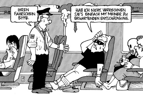 DBEntschädigung By Harm Bengen Politics Cartoon TOONPOOL