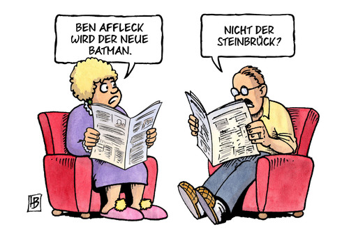 Cartoon: Der neue Batman (medium) by Harm Bengen tagged ben,affleck,batman,steinbrück,peer,spd,film,wahl,bundestagswahl,harm,bengen,cartoon,karikatur,ben,affleck,batman,steinbrück,peer,spd,film,wahl,bundestagswahl,harm,bengen,cartoon,karikatur