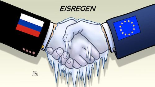 Cartoon: Eisregen (medium) by Harm Bengen tagged eisregen,russland,europa,eu,nawalny,konflikt,nord,stream,vereist,handschlag,winter,kalt,harm,bengen,cartoon,karikatur,eisregen,russland,europa,eu,nawalny,konflikt,nord,stream,vereist,handschlag,winter,kalt,harm,bengen,cartoon,karikatur