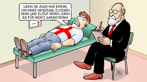 Cartoon: England-Trauma (medium) by Harm Bengen tagged meterzahl,elfmeterschiessen,trauma,endspiel,italien,england,fussball,em,niederlage,psychologe,psychiater,fan,harm,bengen,cartoon,karikatur,meterzahl,elfmeterschiessen,trauma,endspiel,italien,england,fussball,em,niederlage,psychologe,psychiater,fan,harm,bengen,cartoon,karikatur