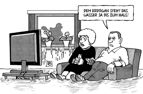 Erdogan und Hochwasser