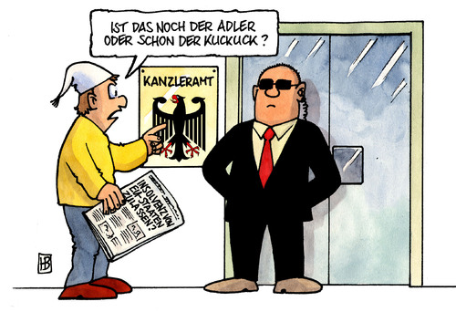 Cartoon: EU-Staaten-Insolvenz (medium) by Harm Bengen tagged eu,staaten,insolvenz,deutschland,griechenland,portugal,spanien,merkel,schaeuble,adler,kuckuck,kanzleramt,eu,staaten,insolvenz,deutschland,griechenland,portugal,spanien,merkel,schäuble,kuckuck,kanzleramt