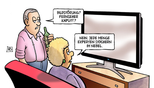 Cartoon: Experten1 (medium) by Harm Bengen tagged bildstörung,fernseher,kaputt,nebel,experten,schweigeminute,absturzexperten,germanwings,flugzeugabsturz,fliegen,tv,harm,bengen,cartoon,karikatur,bildstörung,fernseher,kaputt,nebel,experten,schweigeminute,absturzexperten,germanwings,flugzeugabsturz,fliegen,tv,harm,bengen,cartoon,karikatur