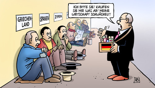 Cartoon: Export 2013 (medium) by Harm Bengen tagged export,2013,wirtschaft,wachstum,rezession,schrumpfen,rueckgang,konjunktur,deutschland,europa,eu,krise,schulden,bauchladen,verkauf,harm,bengen,cartoon,karikatur,export,2013,wirtschaft,wachstum,rezession,schrumpfen,rueckgang,konjunktur,deutschland,europa,eu,krise,schulden,bauchladen,verkauf,harm,bengen,cartoon,karikatur