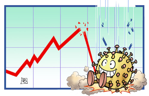 Cartoon: Exporteinbruch (medium) by Harm Bengen tagged corona,covid19,virus,wirtschaft,einbruch,abbruch,sturz,statistik,diagramm,pandemie,exportwirtschaft,exporteinbruch,rezession,harm,bengen,cartoon,karikatur,corona,covid19,virus,wirtschaft,einbruch,abbruch,sturz,statistik,diagramm,pandemie,exportwirtschaft,exporteinbruch,rezession,harm,bengen,cartoon,karikatur