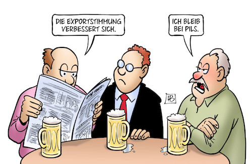 Cartoon: Exportstimmung (medium) by Harm Bengen tagged exportstimmung,verbessert,wirtschaft,kneipe,stammtisch,bier,pils,harm,bengen,cartoon,karikatur,exportstimmung,verbessert,wirtschaft,kneipe,stammtisch,bier,pils,harm,bengen,cartoon,karikatur