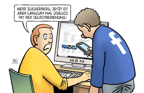 Cartoon: Facebook-Selbstbedienung (medium) by Harm Bengen tagged facebook,selbstbedienung,zuckerberg,bundeskartellamt,datensammeln,datenkrake,computer,handy,harm,bengen,cartoon,karikatur,facebook,selbstbedienung,zuckerberg,bundeskartellamt,datensammeln,datenkrake,computer,handy,harm,bengen,cartoon,karikatur