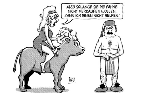 Fahne verkaufen