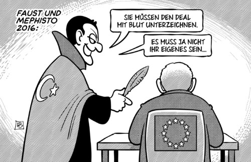 Faust und Mephisto 2016 By Harm Bengen | Politics Cartoon | TOONPOOL