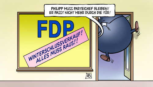 Cartoon: FDP-Schlussverkauf (medium) by Harm Bengen tagged schlussverkauf,rösler,brüderle,machtkampf,zweitstimmen,aufgeblasen,luftballon,niedersachsenwahl,niedersachsen,wahl,landtagswahl,fdp,harm,bengen,cartoon,karikatur,schlussverkauf,rösler,brüderle,machtkampf,zweitstimmen,aufgeblasen,luftballon,niedersachsenwahl,niedersachsen,wahl,landtagswahl,fdp,harm,bengen,cartoon,karikatur