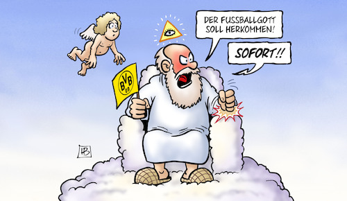 Cartoon: Fussballgott (medium) by Harm Bengen tagged fussballgott,gott,himmel,wolke,engel,bvb,fcb,borussia,dortmund,fc,bayern,muenchen,fussball,sieg,niederlage,harm,bengen,cartoon,karikatur,fussballgott,gott,himmel,wolke,engel,bvb,fcb,borussia,dortmund,fc,bayern,muenchen,fussball,sieg,niederlage,harm,bengen,cartoon,karikatur