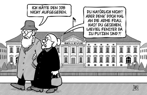 Gauck und Fenster