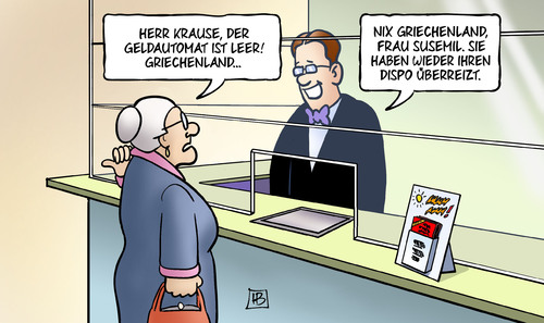 Cartoon: Geldautomat leer (medium) by Harm Bengen tagged geldautomat,leer,susemil,dispo,kredit,bank,referendum,frist,europa,grexit,troika,institutionen,eu,ezb,iwf,griechenland,pleite,schulden,harm,bengen,cartoon,karikatur,geldautomat,leer,susemil,dispo,kredit,bank,referendum,frist,europa,grexit,troika,institutionen,eu,ezb,iwf,griechenland,pleite,schulden,harm,bengen,cartoon,karikatur