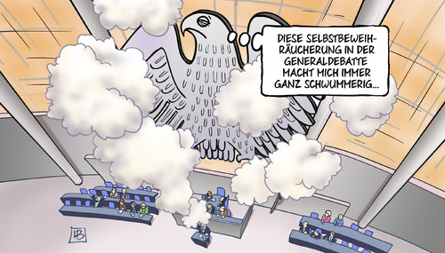 Cartoon: Generaldebatte 2014 (medium) by Harm Bengen tagged generaldebatte,schwummerig,schwindelig,bundestag,bundesregierung,opposition,haushalt,kanzlerinetat,etat,debatte,harm,bengen,cartoon,karikatur,generaldebatte,schwummerig,schwindelig,bundestag,bundesregierung,opposition,haushalt,kanzlerinetat,etat,debatte,harm,bengen,cartoon,karikatur