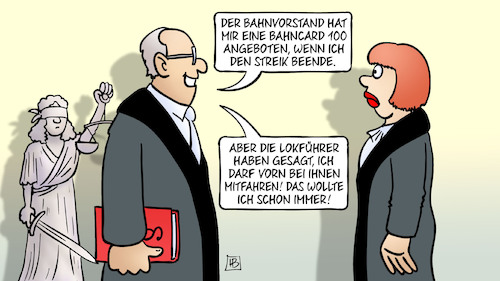 Cartoon: Gericht und GdL (medium) by Harm Bengen tagged bahnvorstand,bahncard,mitfahren,richter,gericht,justitia,db,bahn,gdl,gewerkschaft,eisenbahner,lokomotivführer,tarifrunde,streik,harm,bengen,cartoon,karikatur,bahnvorstand,bahncard,mitfahren,richter,gericht,justitia,db,bahn,gdl,gewerkschaft,eisenbahner,lokomotivführer,tarifrunde,streik,harm,bengen,cartoon,karikatur